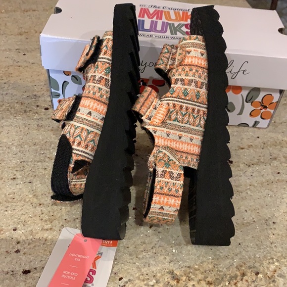 Muk Luks Shoes - Muk Luks Wave Velcro Multi Sandal